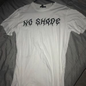 Side Slit Basic T - Shirt - White / No Shade